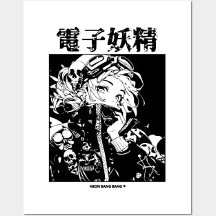 Japanese Streetwear Goth Grunge Anime Girl Manga Aesthetic Posters and Art